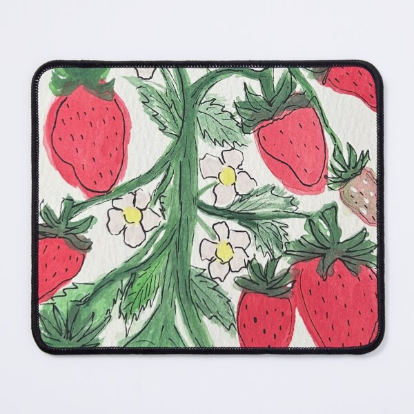 Item preview, Strawberry vine print designed and sold by coastalcove26.