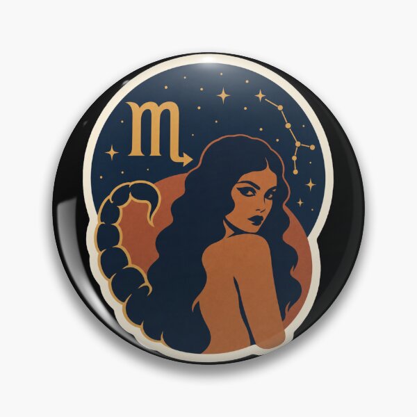 Item preview, Scorpio Zodiac Retro Illustration Water Sign Design designed and sold by Cary-s.
