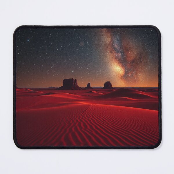 Item preview, Red Desert Dunes Milky Way Night designed and sold by IntelliMindDesigns.