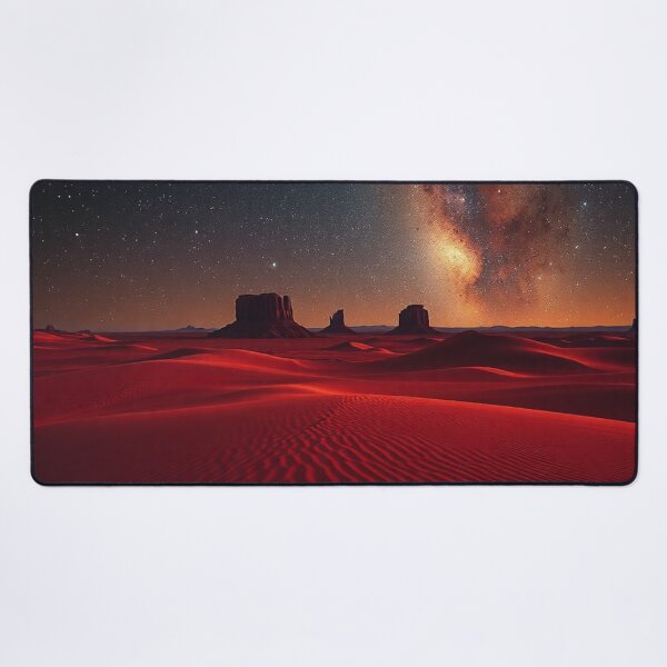 Item preview, Red Desert Dunes Milky Way Night designed and sold by IntelliMindDesigns.