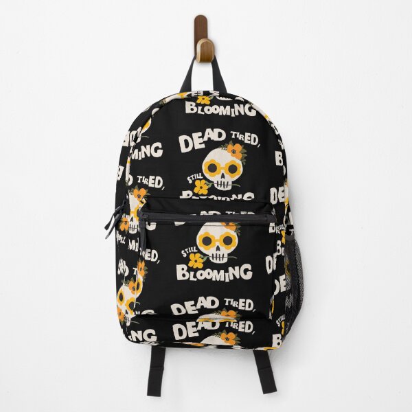 Item preview, Dead Tired Still Blooming Floral Skull designed and sold by imaniko.