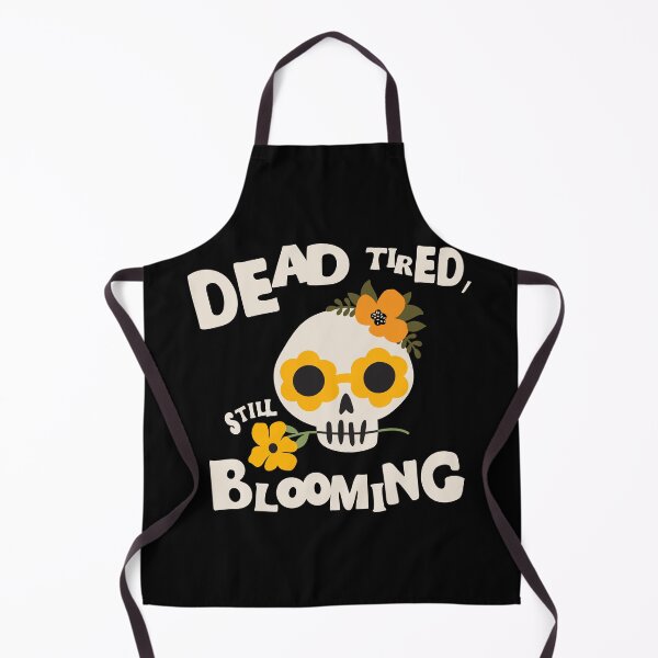 Item preview, Dead Tired Still Blooming Floral Skull designed and sold by imaniko.