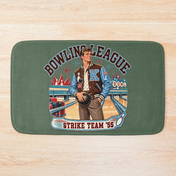 Item preview, Vintage 1955 Bowling League Strike Team designed and sold by Normandy Road Heritage™ - Vintage Garage Art.