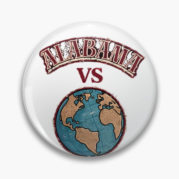 Item preview, Alabama Vs The World Embroidered Patch T-Shirt - Southern Pride Vintage Tee designed and sold by HoMya.