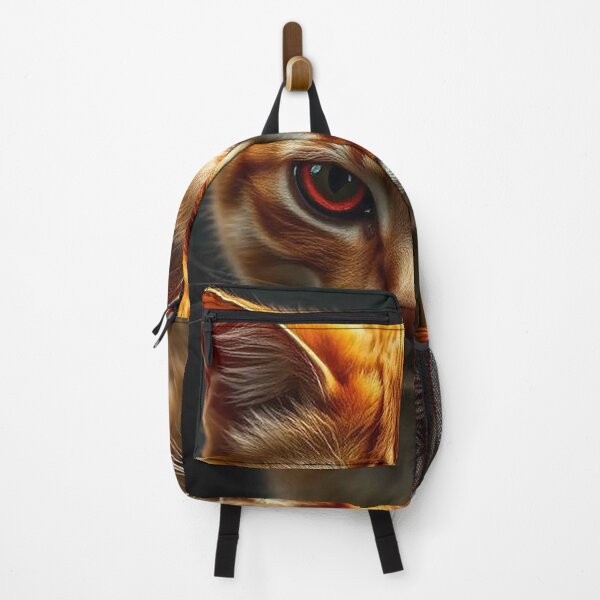 Item preview, Orange Tabby Cat with Glowing Red Eyes – Mystical Dark Feline designed and sold by MFMart.