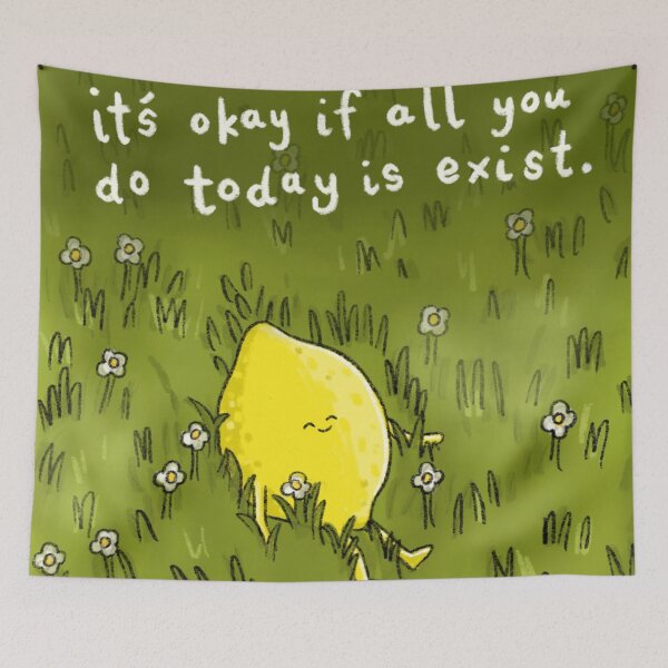 Item preview, Lemon cloud watching in a field.  designed and sold by BluluStudio.