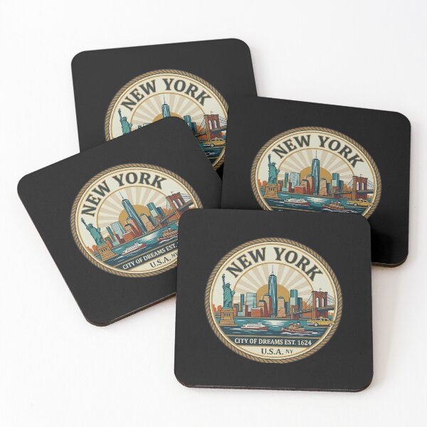 Item preview, New York City Skyline Emblem | NYC Travel & Art Deco Architecture designed and sold by Cree8if.