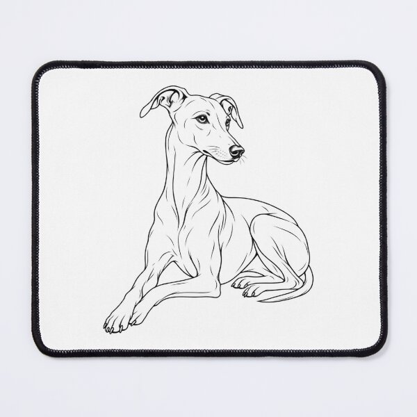Item preview, Elegant Whippet — Minimal Fine Line Art designed and sold by Tee Visions.