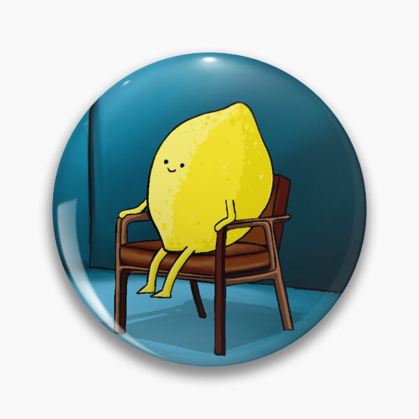 Item preview, Lemon sat on chair ready to be interviewed. designed and sold by BluluStudio.