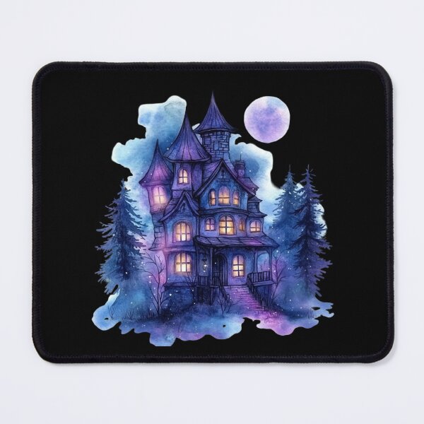Item preview, Enchanted Gothic Mansion at Night designed and sold by Fillthegoat.