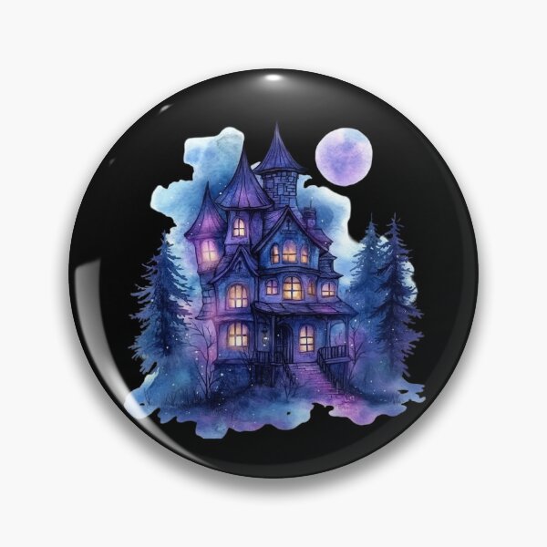 Item preview, Enchanted Gothic Mansion at Night designed and sold by Fillthegoat.