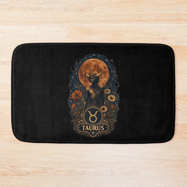 Item preview, Taurus Zodiac Dark Fantasy Portrait Blood Moon Design | Mystical Bull Astrology T-Shirt & Sticker designed and sold by Cary-s.