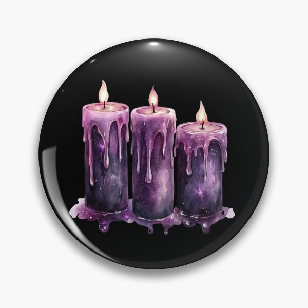 Item preview, Three Dripping Purple Candles designed and sold by Fillthegoat.