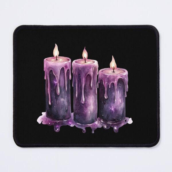 Item preview, Three Dripping Purple Candles designed and sold by Fillthegoat.