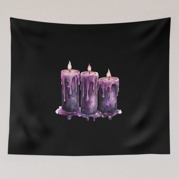 Item preview, Three Dripping Purple Candles designed and sold by Fillthegoat.