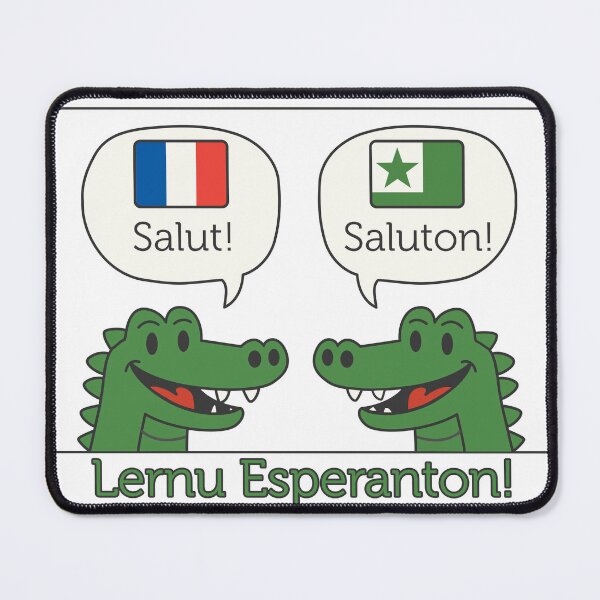 Item preview, Salut & Saluton! France to Esperanto - Ne Krokodilu! designed and sold by Du Krokodiloj.