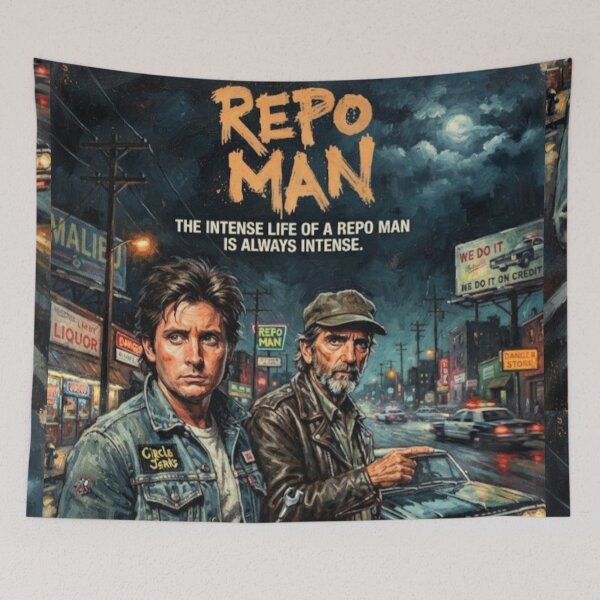 Item preview, Repo Man Sci-Fi Fine Art Tribute designed and sold by Art's Diner.