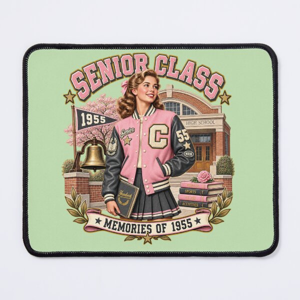 Item preview, Vintage 1955 Senior Class Memories Art designed and sold by Normandy Road Heritage™ - Vintage Garage Art.
