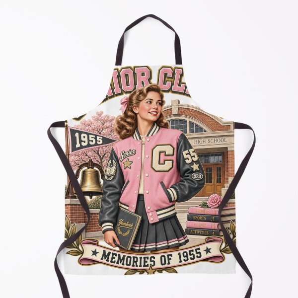 Item preview, Vintage 1955 Senior Class Memories Art designed and sold by Normandy Road Heritage™ - Vintage Garage Art.