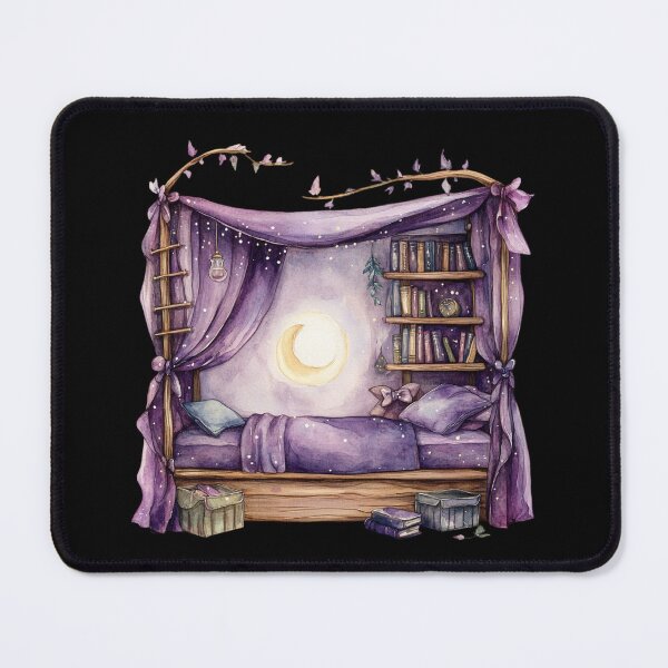 Item preview, Cozy Bedroom with Moonlight designed and sold by Fillthegoat.