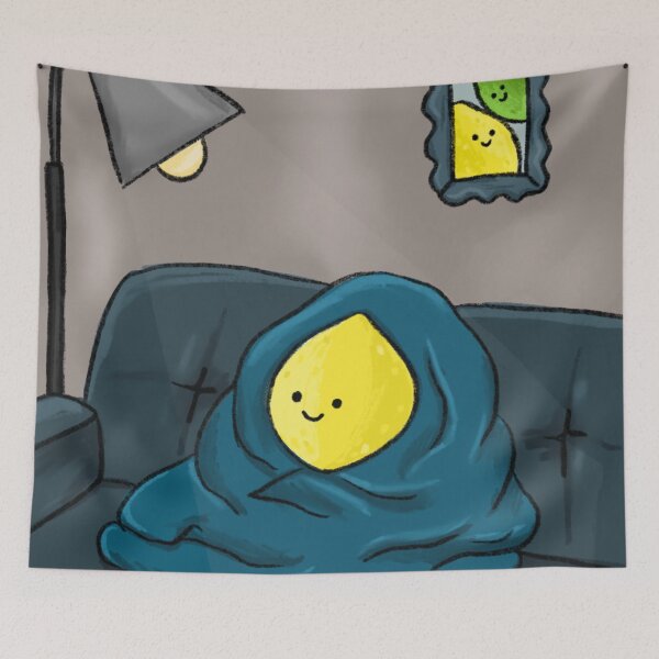 Item preview, Cozy lemon on sofa designed and sold by BluluStudio.