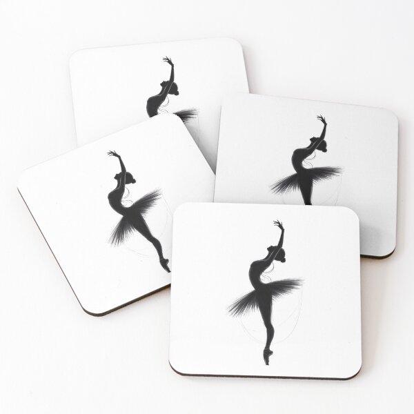 Item preview, Bailarina de ballet — Minimalismo monocromático designed and sold by ErgTime.