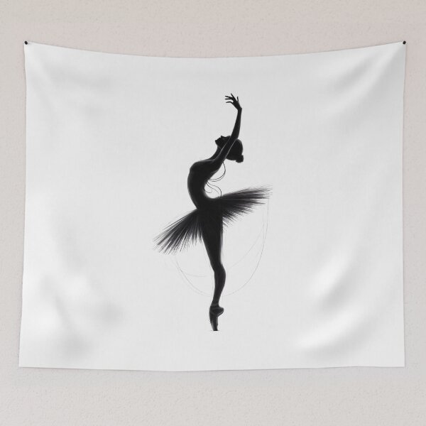Item preview, Ballet dancer — Monochrome Minimalism designed and sold by ErgTime.