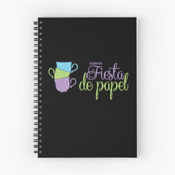 Item preview, Fiesta De Papel Colorful Stacked Teacups Event Logo designed and sold by Clara D 	 Leclair.