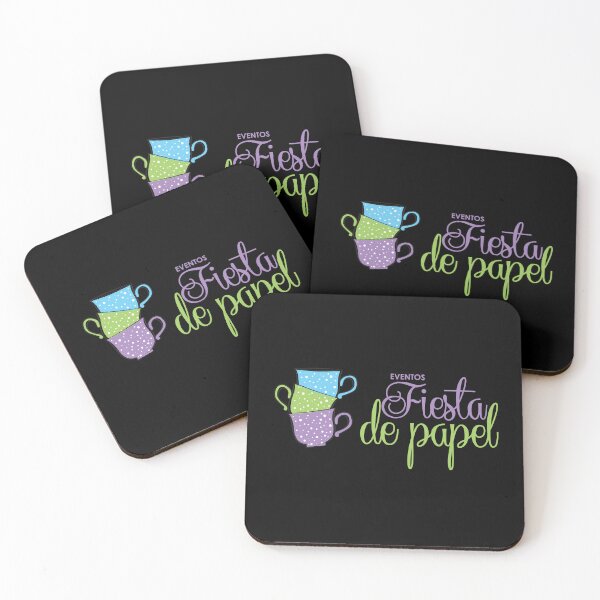 Item preview, Fiesta De Papel Colorful Stacked Teacups Event Logo designed and sold by Clara D 	 Leclair.