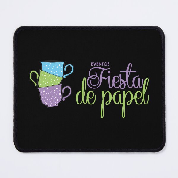 Item preview, Fiesta De Papel Colorful Stacked Teacups Event Logo designed and sold by Clara D 	 Leclair.