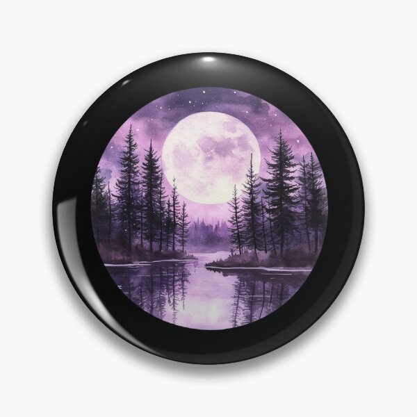 Item preview, Moonlit Forest Reflection designed and sold by Fillthegoat.
