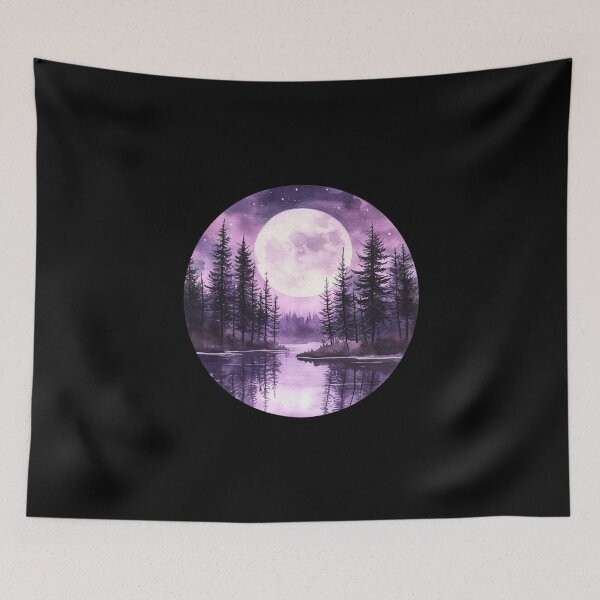Item preview, Moonlit Forest Reflection designed and sold by Fillthegoat.