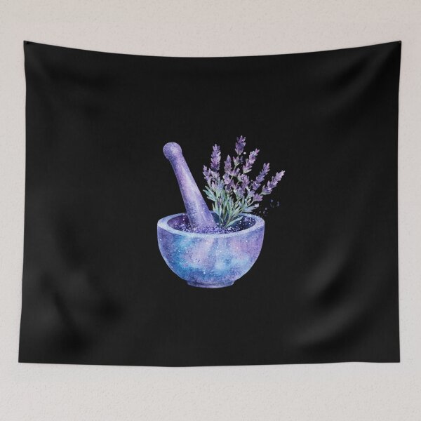 Item preview, Mortar and Pestle with Lavender designed and sold by Fillthegoat.