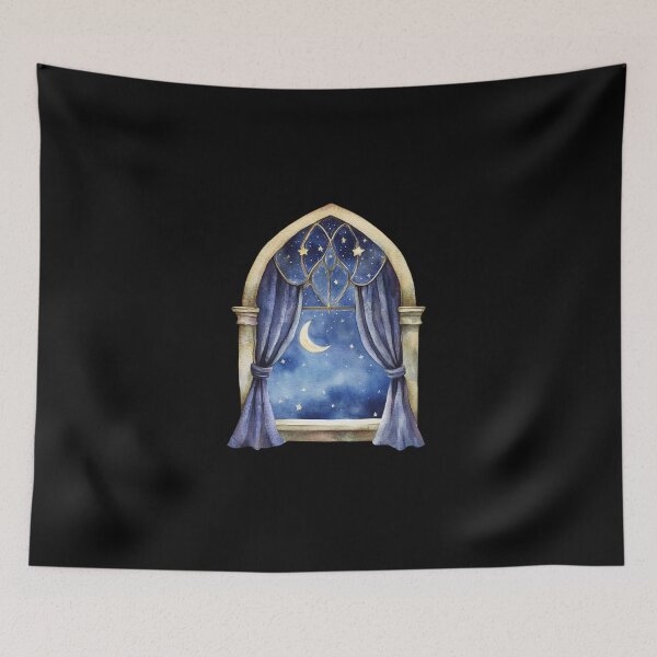 Item preview, Starlit Night Window designed and sold by Fillthegoat.