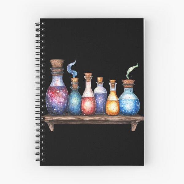 Item preview, Colorful Magic Potions on Shelf designed and sold by Fillthegoat.