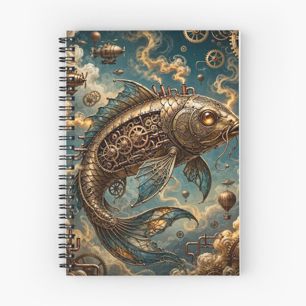 Item preview, Koi Steampunk Mecánico - Pez Mecánico de Latón designed and sold by PrettyCrypt.