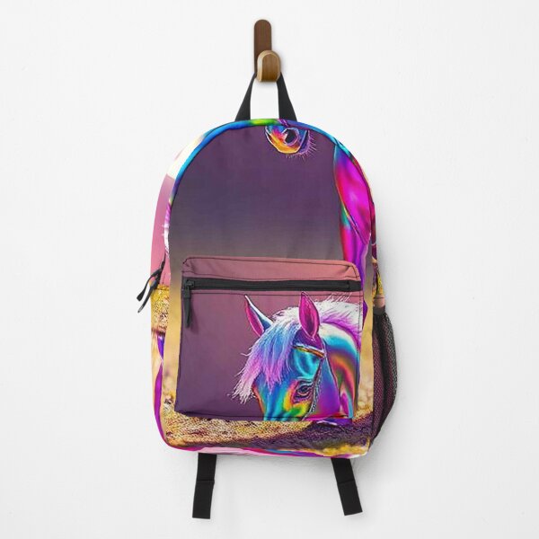 Item preview, Rainbow Iridescent Horse – Magical Holographic Stallion designed and sold by MFMart.