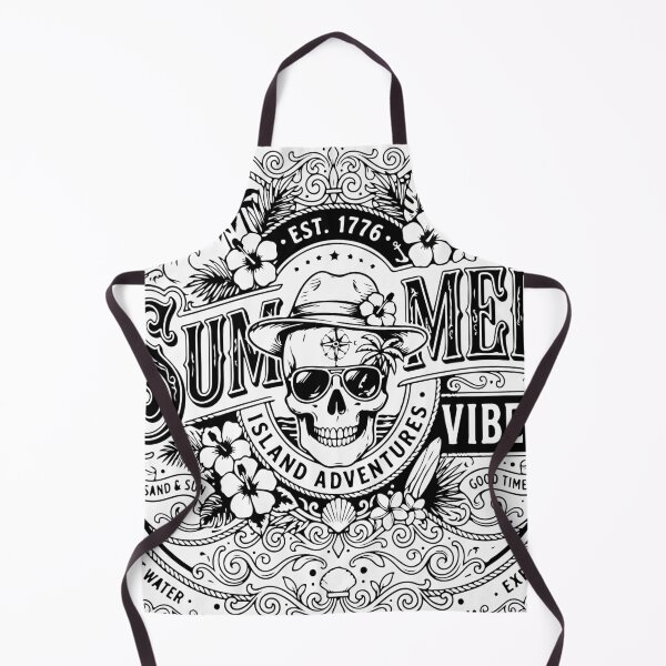 Item preview, Summer Vibes Island Adventures Skull designed and sold by Brexmore3.