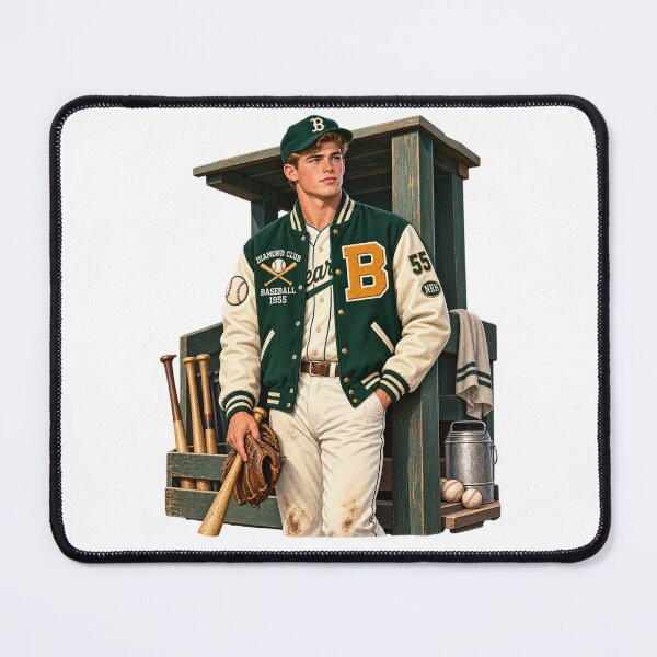 Item preview, Vintage 1955 Baseball Team Varsity Spirit designed and sold by Normandy Road Heritage™ - Vintage Garage Art.