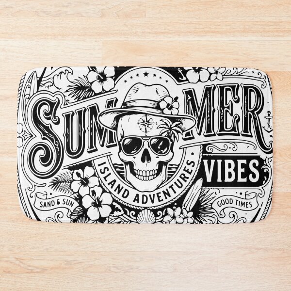 Item preview, Summer Vibes Island Adventures Skull designed and sold by Brexmore3.