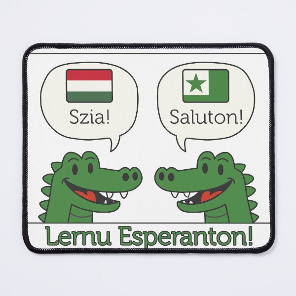 Item preview, Szia & Saluton! Hungary to Esperanto - Ne Krokodilu! designed and sold by Du Krokodiloj.