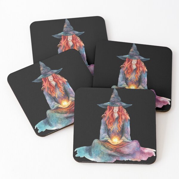 Item preview, Mystical Witch with Glowing Orb designed and sold by Fillthegoat.