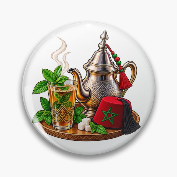 Item preview, Moroccan Mint Tea T-Shirt – Traditional Morocco Tea Culture Gift designed and sold by WAJIHLZ.