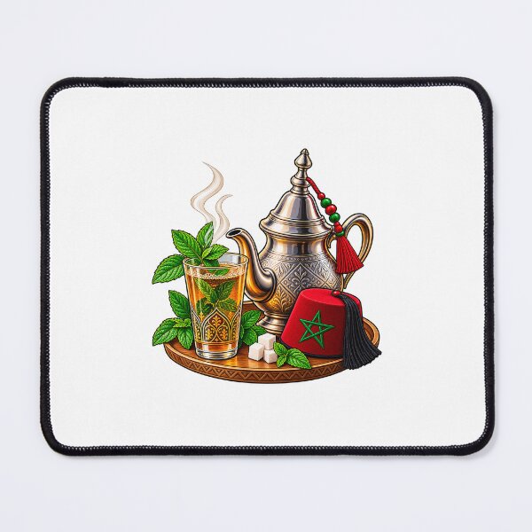Item preview, Moroccan Mint Tea T-Shirt – Traditional Morocco Tea Culture Gift designed and sold by WAJIHLZ.