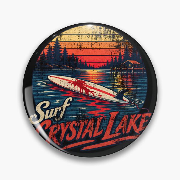 Item preview, Surf Crystal Lake – Retro Slasher Surf designed and sold by obstinator.