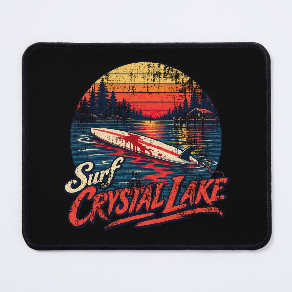 Item preview, Surf Crystal Lake – Retro Slasher Surf designed and sold by obstinator.