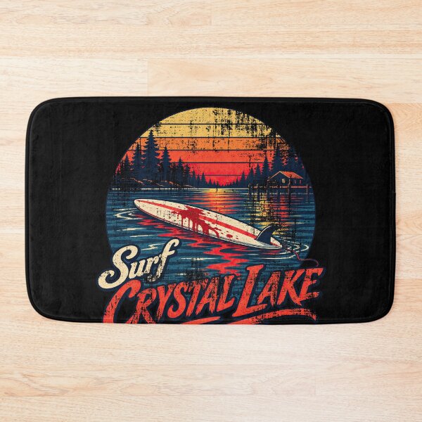 Item preview, Surf Crystal Lake – Retro Slasher Surf designed and sold by obstinator.
