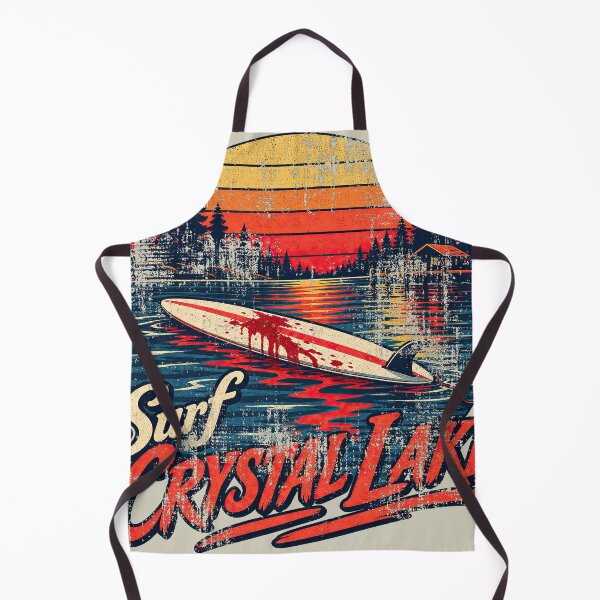 Item preview, Surf Crystal Lake – Retro Slasher Surf designed and sold by obstinator.