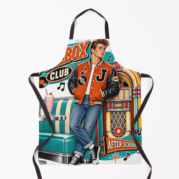 Item preview, Vintage 1955 Jukebox Club Diner Spirit designed and sold by Normandy Road Heritage™ - Vintage Garage Art.