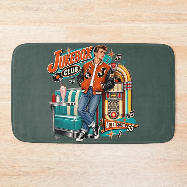 Item preview, Vintage 1955 Jukebox Club Diner Spirit designed and sold by Normandy Road Heritage™ - Vintage Garage Art.